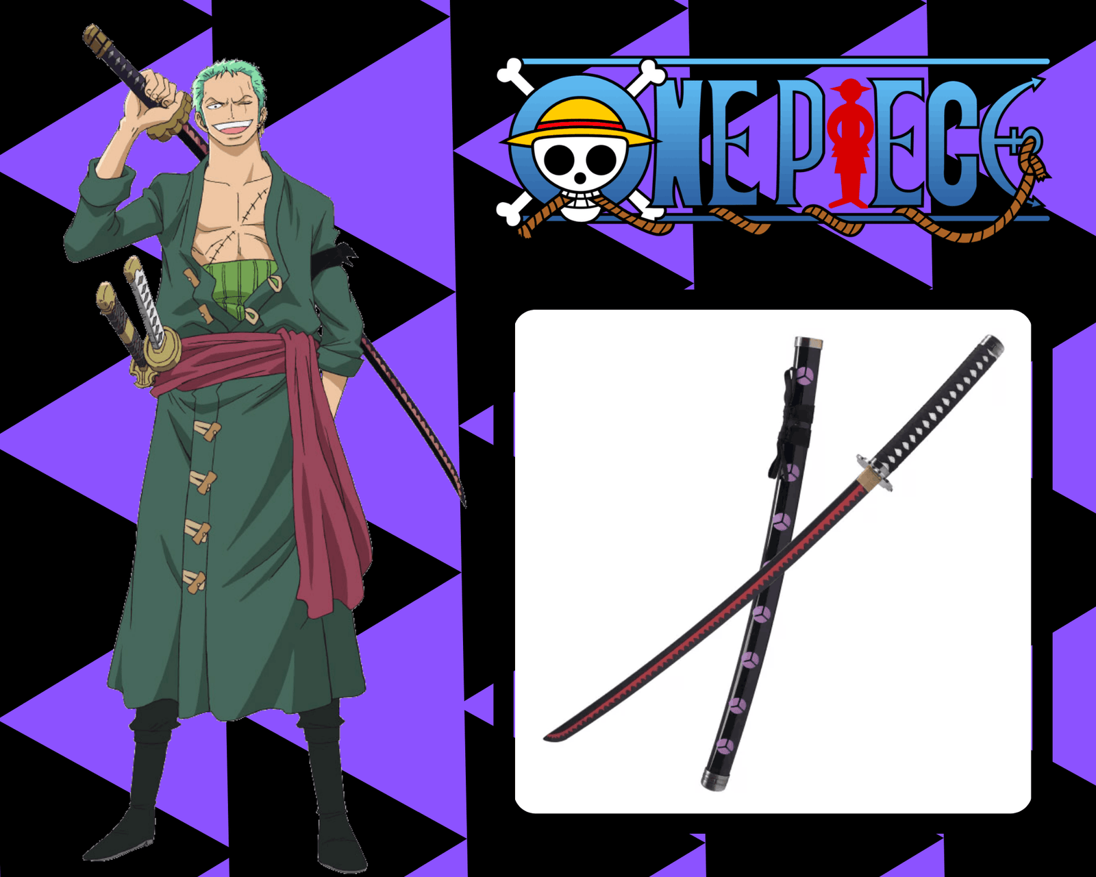 KATANA SHUSUI ONE PIECE EN BOIS