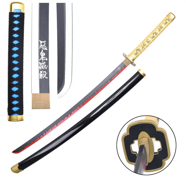 KATANA YORIICHI DEMON SLAYER EN BOIS