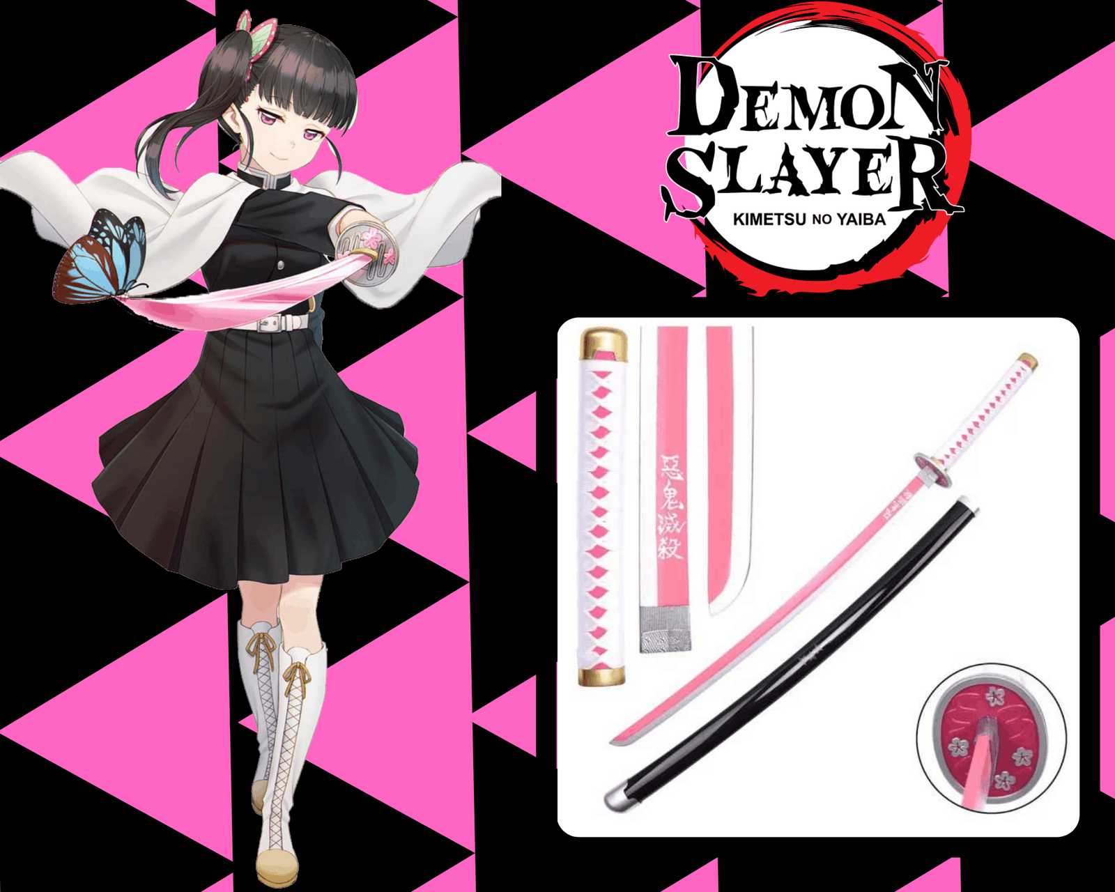 KATANA KANAO DEMON SLAYER EN BOIS