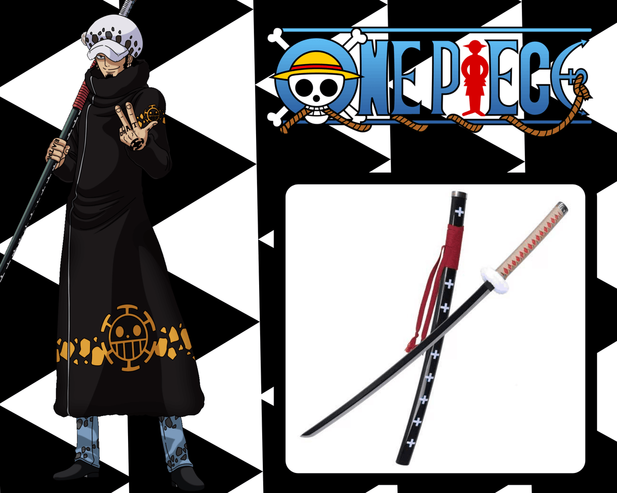 KATANA TRAFALGAR LAW ONE PIECE EN BOIS