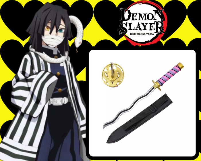 WAKIZASHI OBANAI EN BOIS DEMON SLAYER
