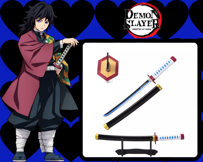 WAKIZASHI TOMIOKA EN BOIS DEMON SLAYER