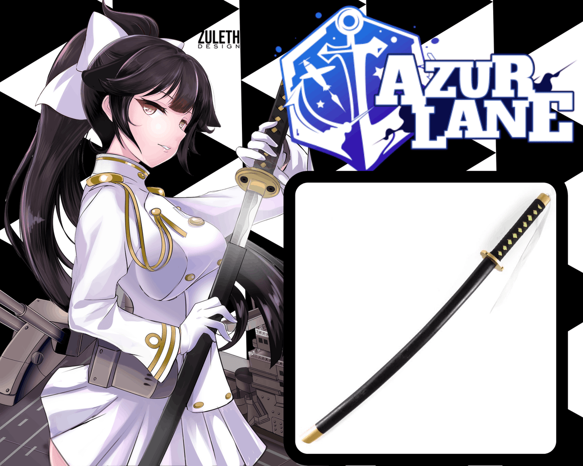 KATANA TAKAO EN BOIS AZUR LANE