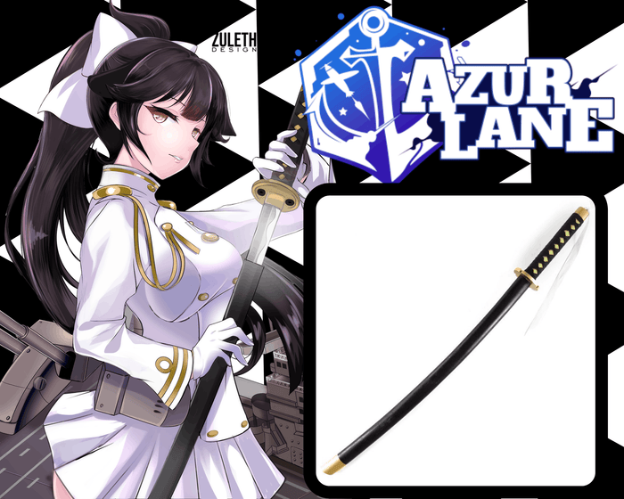 KATANA TAKAO EN BOIS AZUR LANE