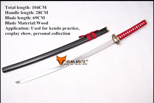 KATANA TOBIUME HINAMORI MOMO BLEACH EN BOIS